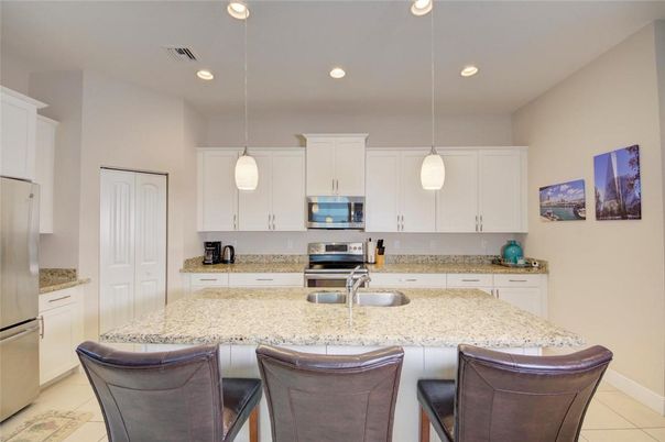 Interior, Kitchen, Pendant Lights, Recessed Lighting, Stainless Steel Appliances