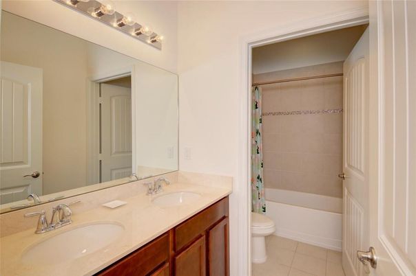 Bathroom, Dual Sink Vanities, Glass Shower, Interior