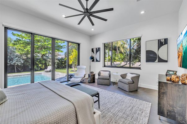 Bedroom, Interior, Recessed Lighting