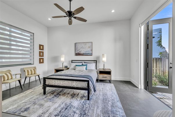 Bedroom, Interior, Recessed Lighting