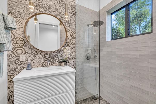 Bathroom, Glass Shower, Interior