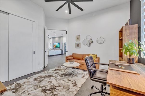 Home Office, Interior, Recessed Lighting
