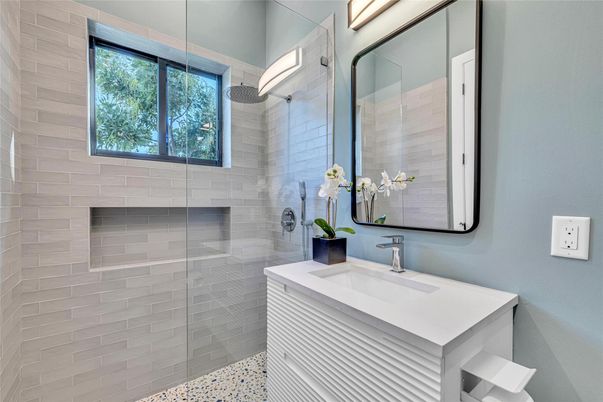 Bathroom, Glass Shower, Interior