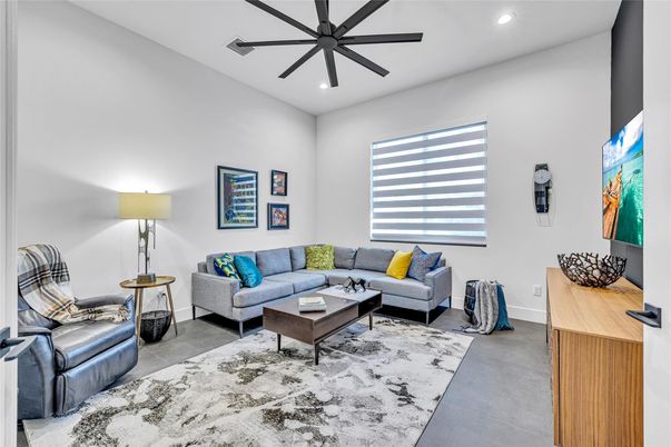 Interior, Living room, Recessed Lighting