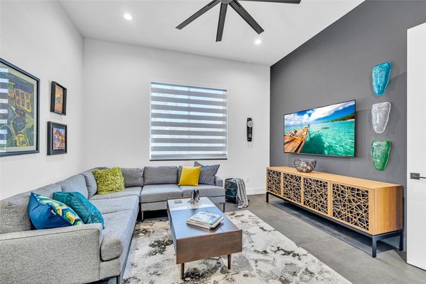 Interior, Living room, Recessed Lighting