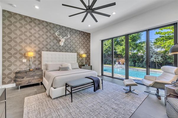 Bedroom, Interior, Recessed Lighting