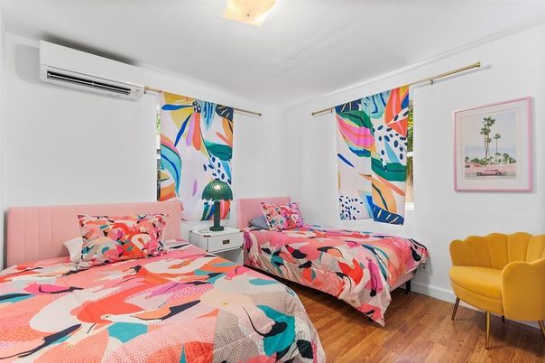 Bedroom, Interior, Wood Texture Flooring
