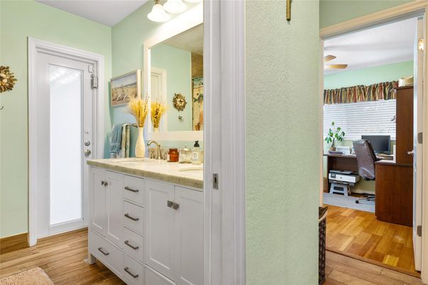 Bathroom, Interior, Wood Texture Flooring