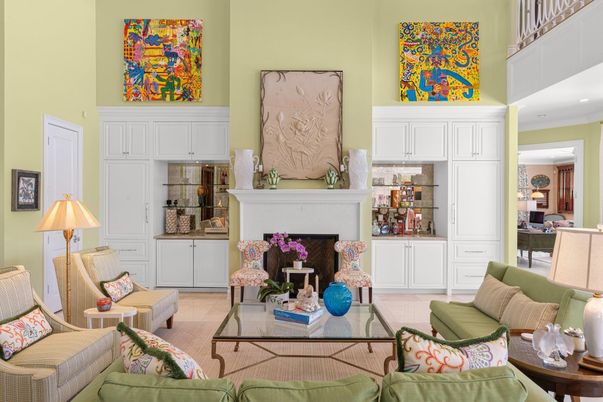 Fireplace, Interior, Living room, Recessed Lighting