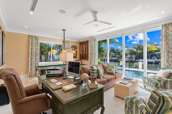Home Office, Interior, Living room, Recessed Lighting, Water