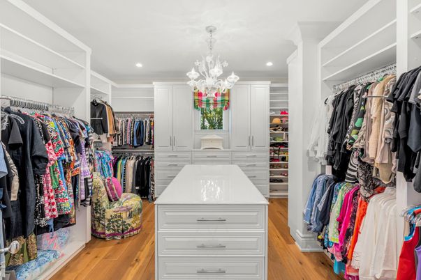 Chandelier, Interior, Recessed Lighting, Walk-in Closets, Wood Texture Flooring