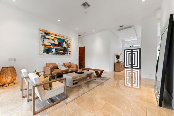 Interior, Living room, Recessed Lighting