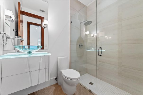 Bathroom, Glass Shower, Interior