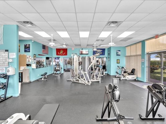 Fitness Equipment, Gym, Interior, Recessed Lighting