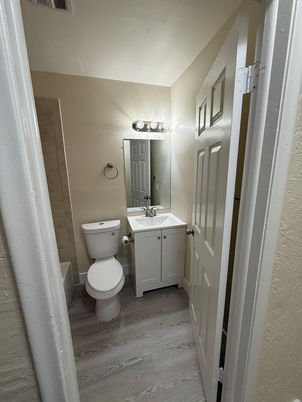 Bathroom, Dual Sink Vanities, Interior, Wood Texture Flooring