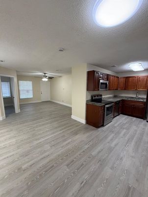 Interior, Kitchen, Wood Texture Flooring