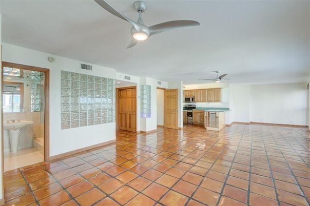Empty room, Interior, Kitchen, Stainless Steel Appliances
