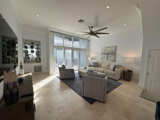 Interior, Living room, Recessed Lighting