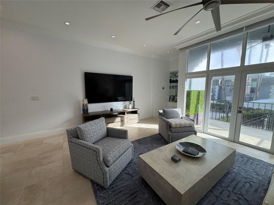 Interior, Living room, Recessed Lighting