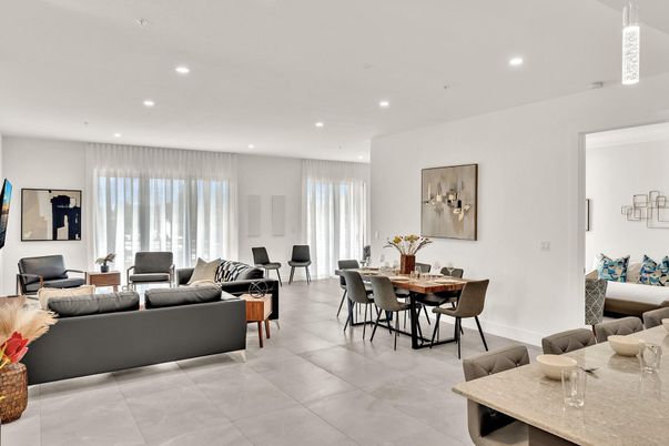 Dining room, Interior, Living room, Recessed Lighting