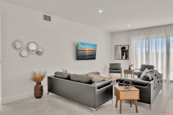 Interior, Living room, Recessed Lighting