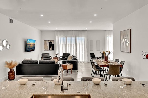 Dining room, Interior, Living room, Recessed Lighting