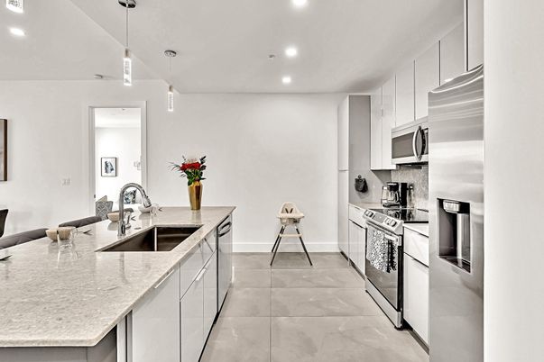 Interior, Kitchen, Pendant Lights, Recessed Lighting, Stainless Steel Appliances