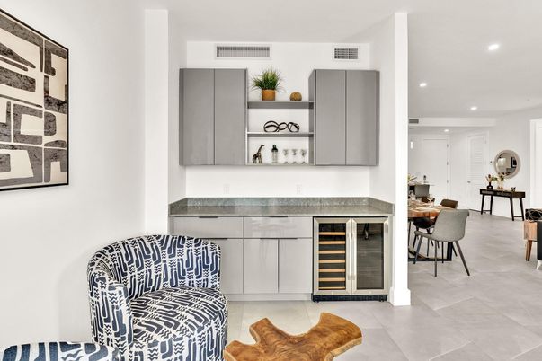 Dining room, Interior, Kitchen, Recessed Lighting
