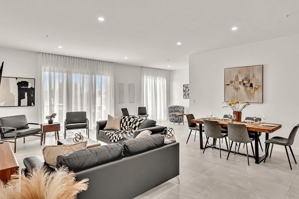 Dining room, Interior, Living room, Recessed Lighting