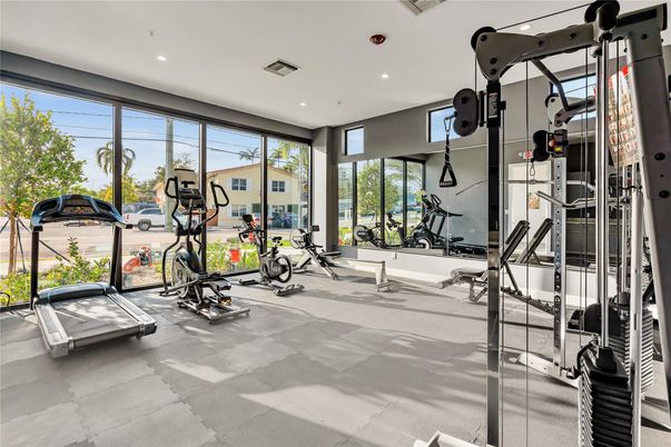 Fitness Equipment, Interior, Recessed Lighting