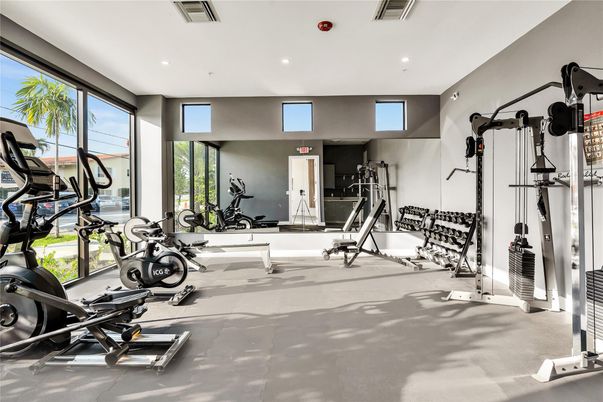 Fitness Equipment, Interior, Recessed Lighting