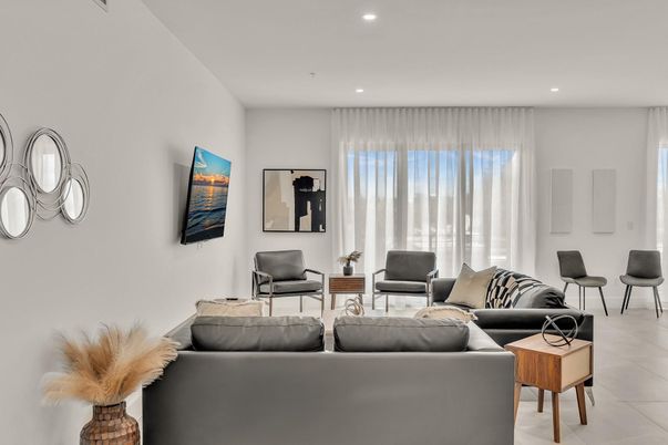 Interior, Living room, Recessed Lighting