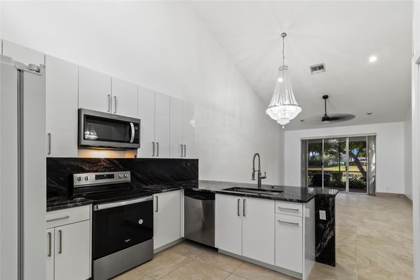 Chandelier, Interior, Kitchen, Recessed Lighting