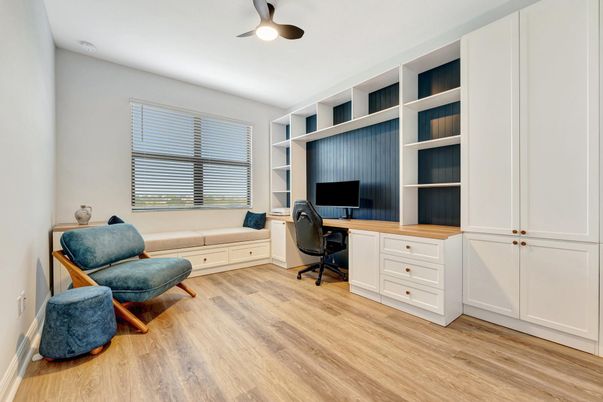 Home Office, Interior, Wood Texture Flooring