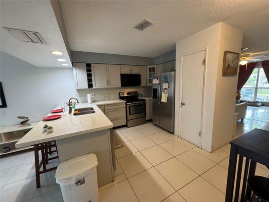 Interior, Kitchen, Recessed Lighting, Stainless Steel Appliances