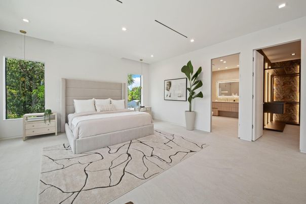 Bedroom, Interior, Recessed Lighting