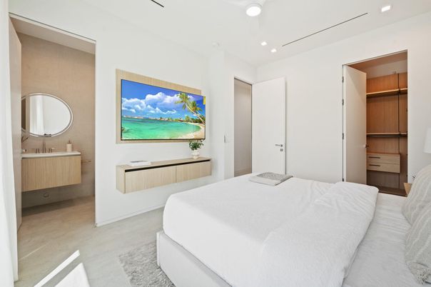 Bedroom, Interior, Recessed Lighting