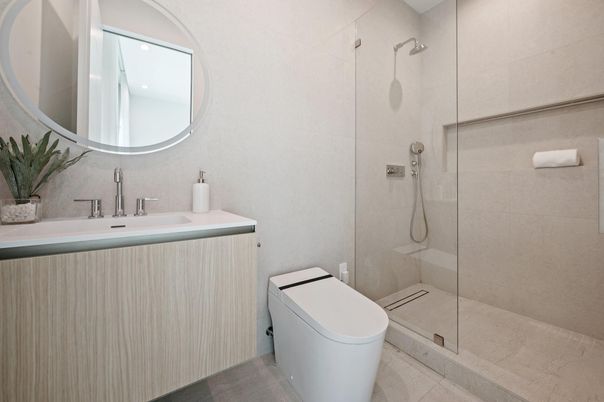 Bathroom, Glass Shower, Interior