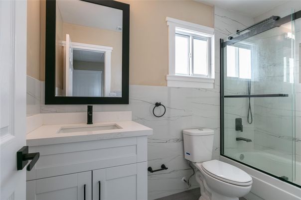 Bathroom, Glass Shower, Interior, Marble Walls
