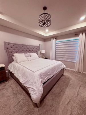 Bedroom, Interior, Pendant Lights, Recessed Lighting