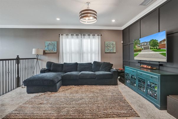 Interior, Living room, Recessed Lighting
