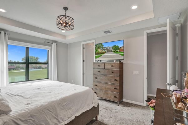 Bedroom, Interior, Pendant Lights, Recessed Lighting
