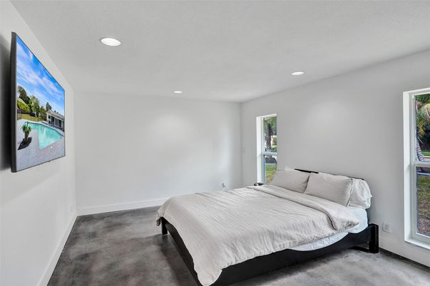 Bedroom, Interior, Recessed Lighting