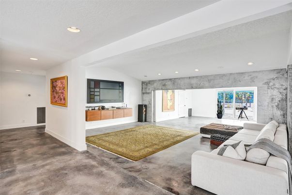 Interior, Living room, Recessed Lighting