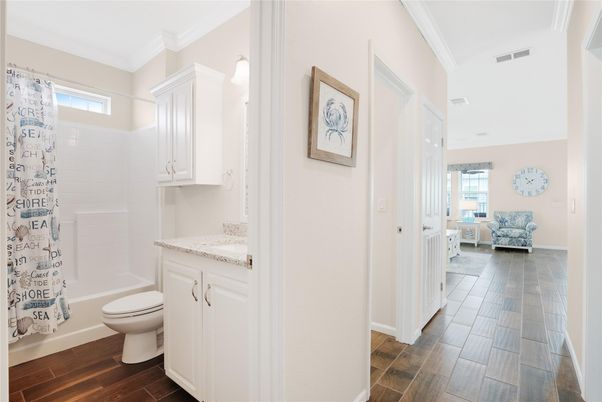 Bathroom, Interior, Wood Texture Flooring
