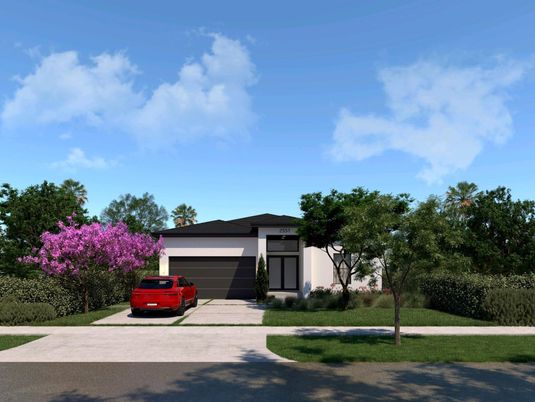 Attached, Exterior, Facade, Modern