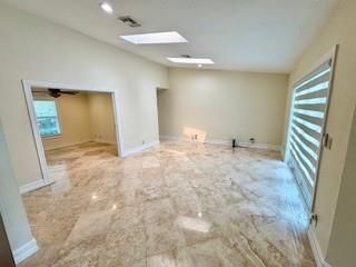 Empty room, Interior, Recessed Lighting