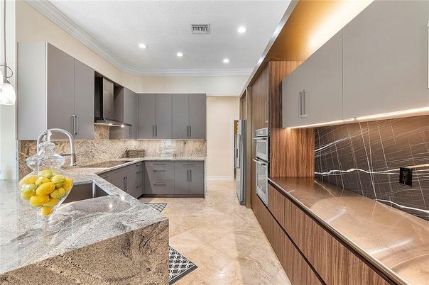 Interior, Kitchen, Recessed Lighting, Stainless Steel Appliances