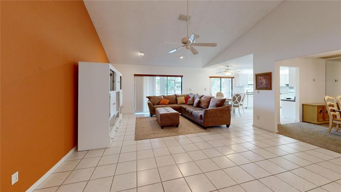 Interior, Kitchen, Living room, Recessed Lighting