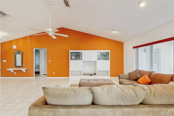 Interior, Living room, Recessed Lighting